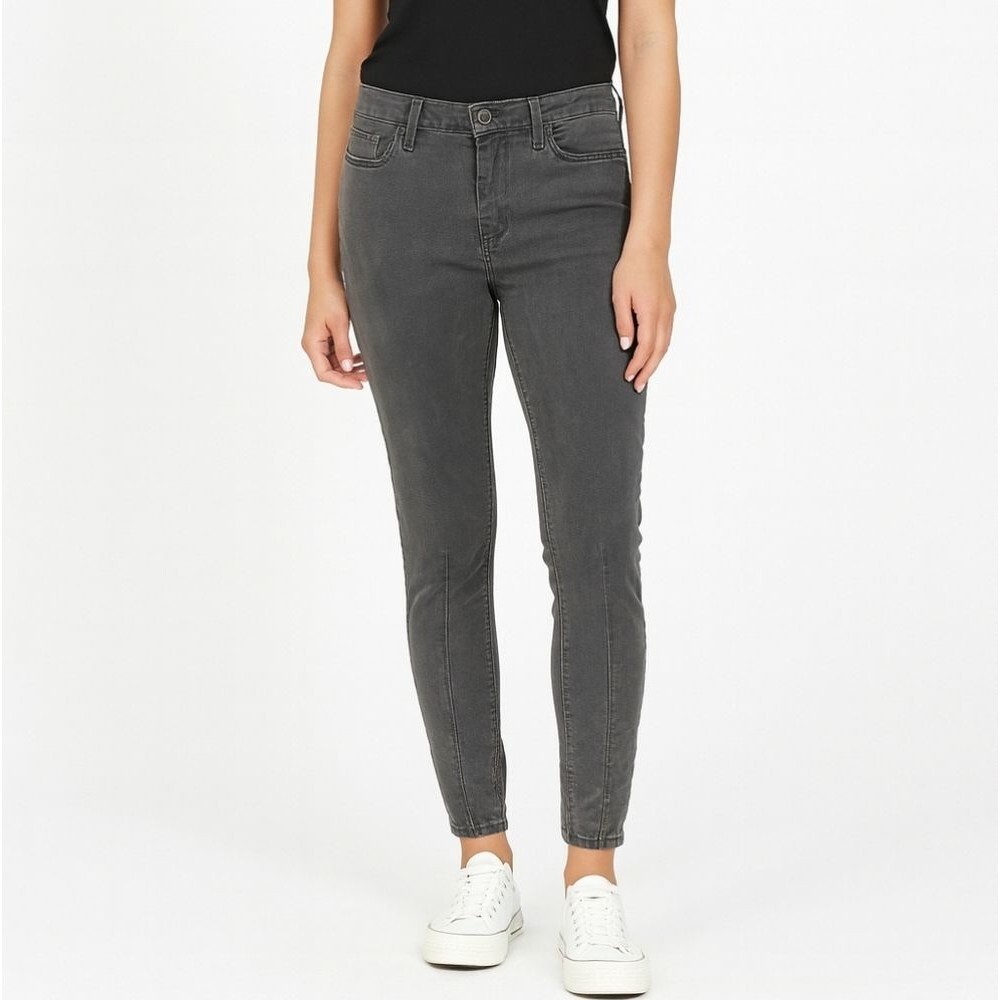 Hudson Womens Gray Nico Midrise Skinny Jeans Size 30 Mid rise Grunge Casual